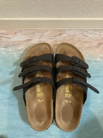 새상품급 Betula 베츄라 빌켄스톡 가죽 샌들 블랙