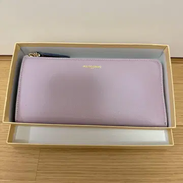 마리끌레르 L 지퍼 장지갑 퍼플