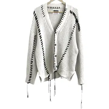 MAISON SPECIAL 오니 와플 클레이지 스티치 가디건 01