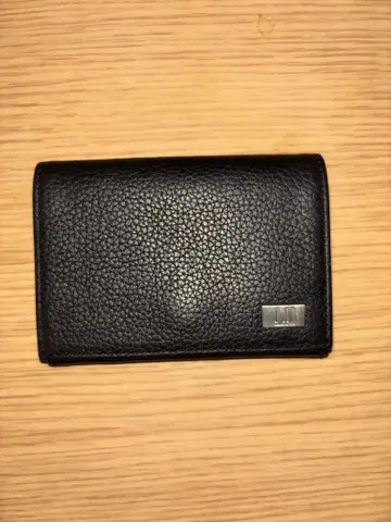 dunhill 블랙 가죽제품 카드 홀더 명함지갑