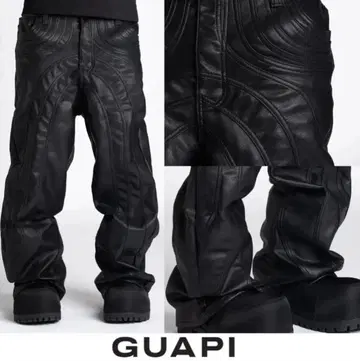guapi 가죽 팬츠 36 opium