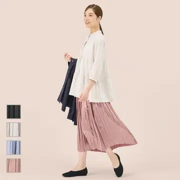 워크맨 여자 한정판 여성용 발수 메탈릭 플리츠 스커트 핑크 L