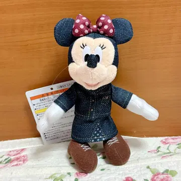 데님 미니 봉제 인형 배지