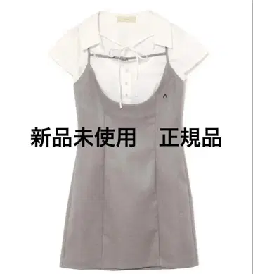 앤드메리 베티 레이어드 드레스 그레이