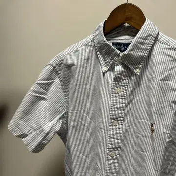 RALPH LAUREN 랄프 로렌 반팔 셔츠 원포인트 로고 블루