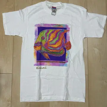 데드스탁 ISLANDER SPORTSWEAR 컬러풀 물고기 티셔츠 M