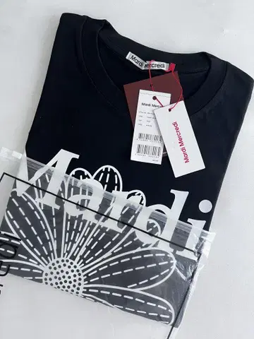 mardi 꽃무늬 프린트 티셔츠 free size