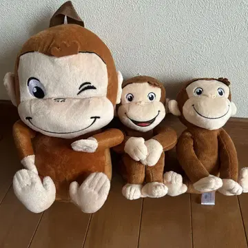 오자루의 조지 봉제 인형 3종 세트 백팩 포함