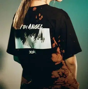 x-girl 에반게리온 티셔츠 L 사이즈 엑스걸 나기사 카오루