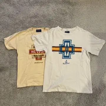 PENDLETON 기하학 패턴 티셔츠 2장 세트