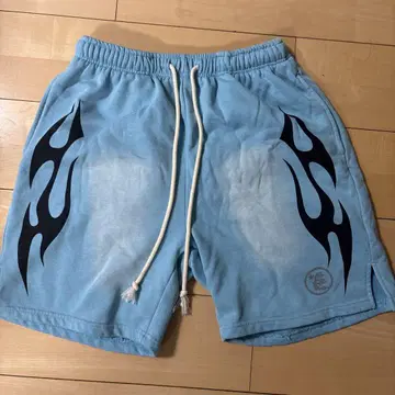 hellstar Shorts blue 하프 팬츠