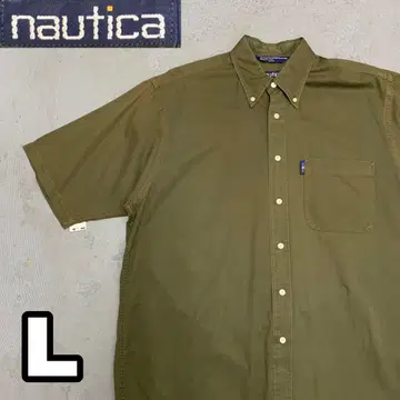 WD9 [90's] nautica 원 포인트 반팔 셔츠
