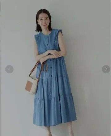 N. 프린지 절개 원피스 맥시 롱 정가 11,880엔 슬리브리스