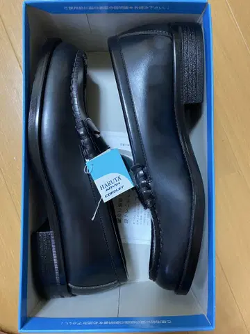 HARUTA 블랙 가죽 로퍼