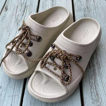 Crocs 화이트 스포츠 샌들