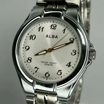미사용품 SEIKO 세이코 ALBA 쿼츠 시계 전체 숫자 다이얼