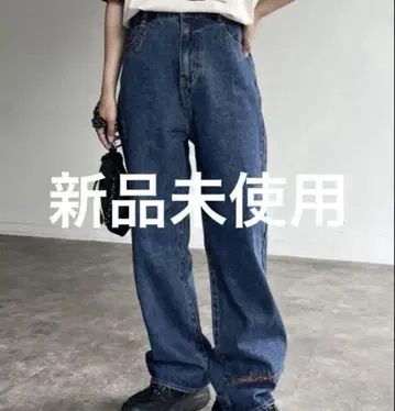 CPCM 자수 스트레이트 데님 새상품