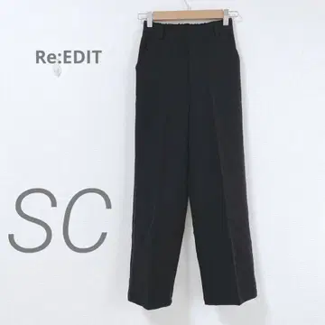 리디 슬랙스 블랙 SC 스트레치 성숙 캐주얼 오피스