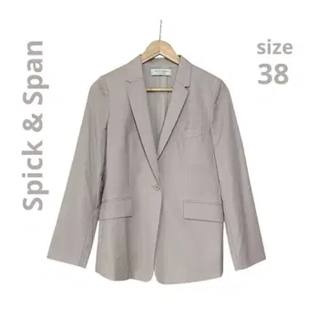 스픽 앤 스팬 테일러드 자켓 베이지 100% 모직 size38