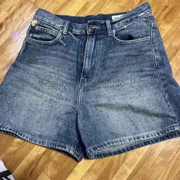 데님 비즈 장식 숏 팬츠 ZARA