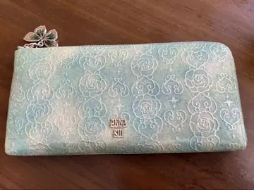 새상품급 ANNA SUI 안나수이 지갑 장지갑 에메랄드 그린 블루