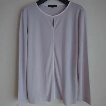 iCB Triacetate Ponte 라인 티셔츠 라이트 그레이