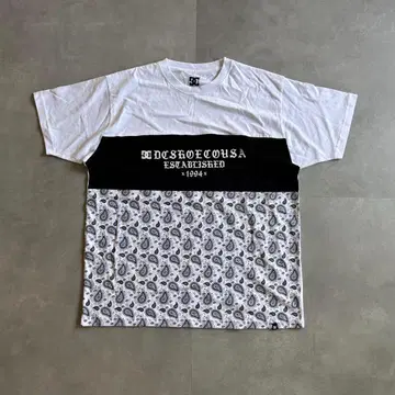 구제 의류 DC 신발 티셔츠 페이즐리 cityboy