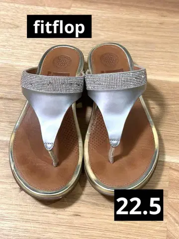 Fitflop 핏플랍 골드 플립플랍 샌들 22.5 US5