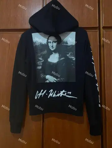 미사용 새상품 오프 화이트 모나리자 그래픽 후드티 19SS