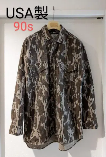 MOSSY OAK 미국제 90년대 셔츠 모시 오크 트리 카모