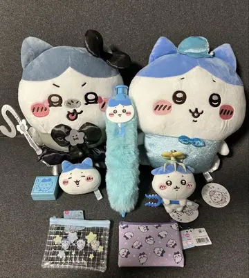 치이카와 봉제 인형 마스코트 볼펜 파우치 외 하치와레 8종 세트