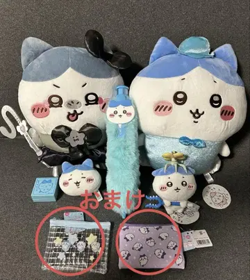 치이카와 (먼작귀) 봉제 인형 마스코트 볼펜 외 하치와레 세트 덤 포함