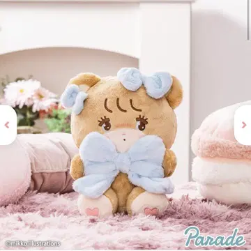 mikko characters 안아주는 리본 봉제 인형 라떼