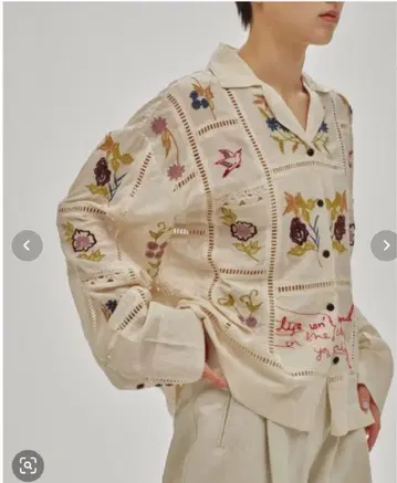 TODAYFUL Embroidery Patchwork Shirts 자수