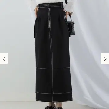 Ray BEAMS 지퍼 포켓 타이트 스커트 24SS