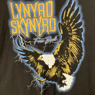 Lynyrd Skynyrd 이글 티셔츠 블랙 레너드 스키너드