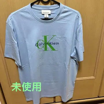 Calvin Klein 캘빈클라인 로고 티셔츠 스카이블루
