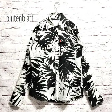 일본제] blutenblatt 긴팔 웨스턴 셔츠 얇은 소재 올 패턴