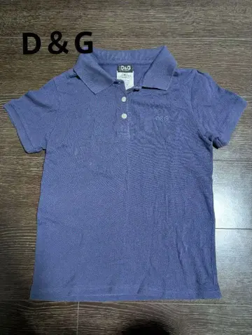 D&G 네이비 컬러 피케 셔츠 반팔 이탈리아제