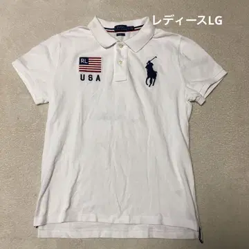폴로 랄프로렌 여성용 LG 피케 셔츠 빅 포니 별 조기 USA