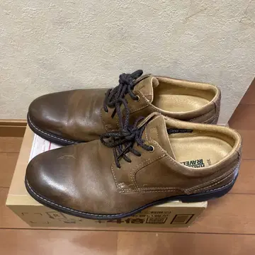 브라운 가죽 캐주얼 슈즈