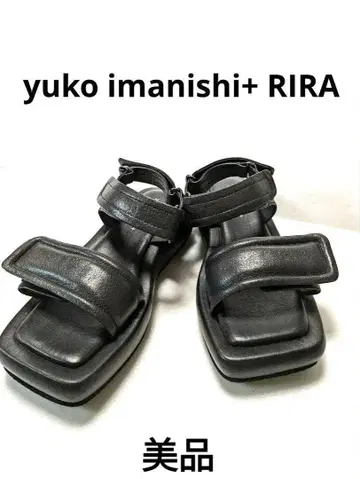 yuko imanishi+ RIRA 샌들 블랙 인기 상품 품절 상품