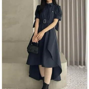dazzlin POLO BCS 콜라보 헤미 레이어드 셔츠 원피스