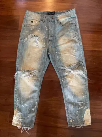 컨디션 최상 Scotch & Soda 워시 가공 프린지 데님 팬츠 M