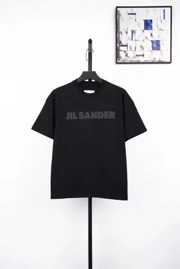 질샌더 로고 프린트 티셔츠