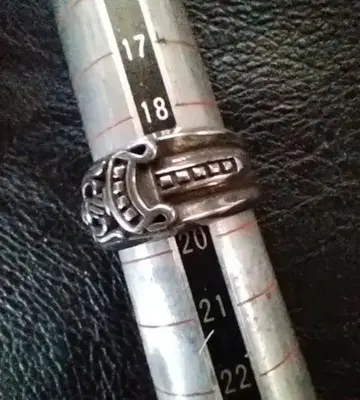 새상품 약 19.5호 대거 반지 silver925