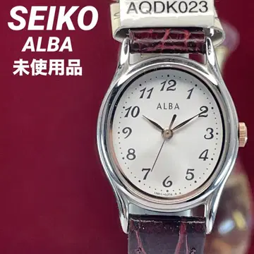 미사용 SEIKO ALBA 쿼츠 배터리 교환 완료 손목시계 AQDK023