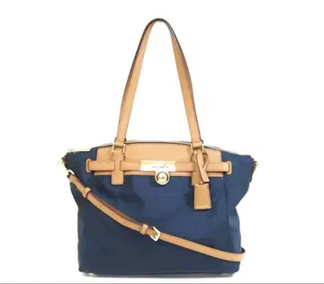 MICHAELKORS 마이클코어스 나일론 2웨이 토트 네이비