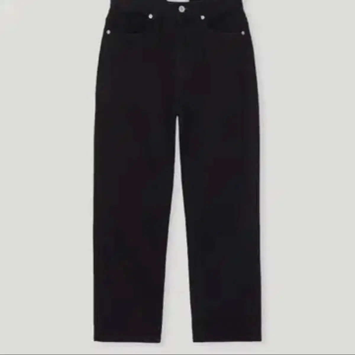 no-content denim suspenders pants (denim overalls) on