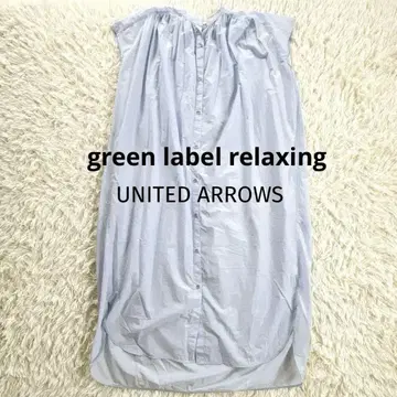 green label relaxing 슬리브리스 셔츠 롱 원피스